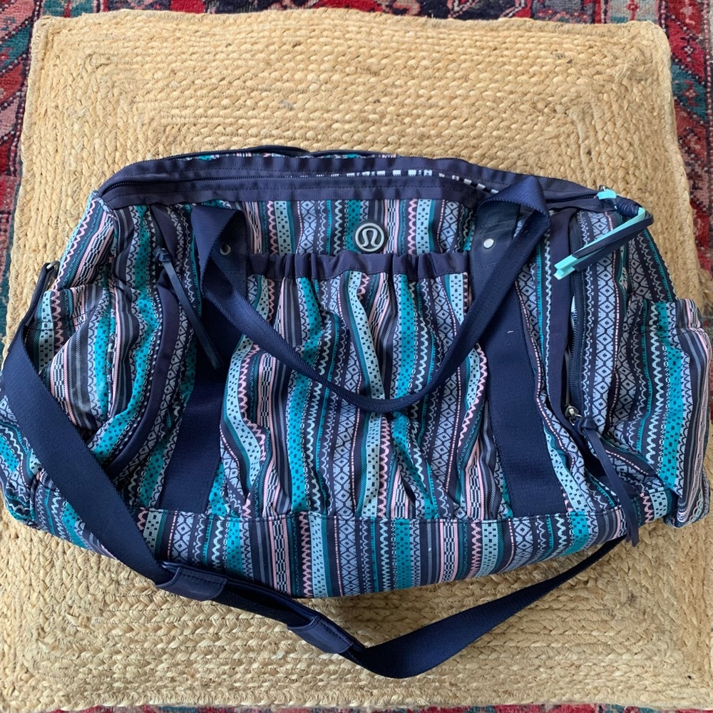 Like New Lululemon Patterned Duffle Bag